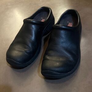 Merrell Black Leather Mules